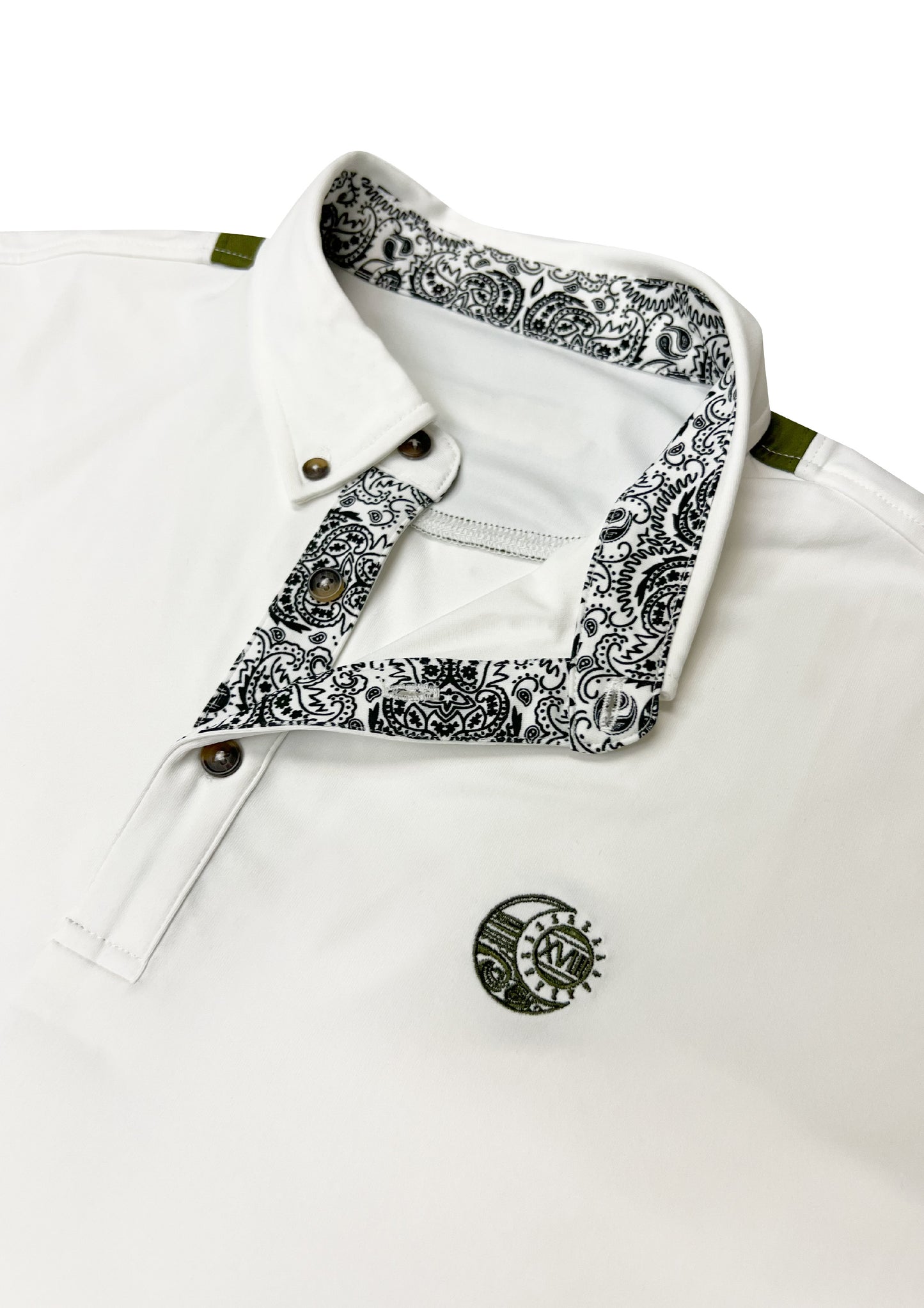 Remond Original Polo Shirt 《Mens White×Khaki》